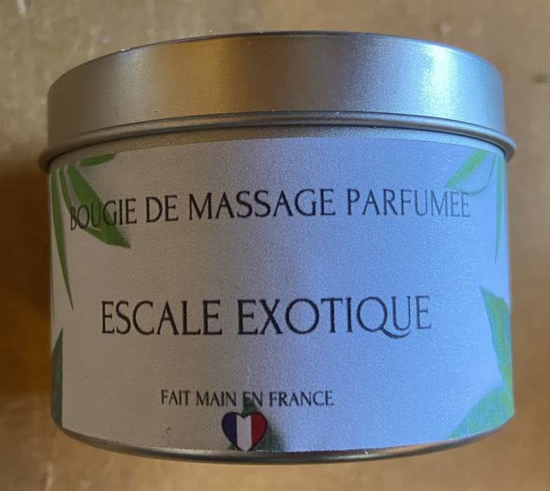 bougie massage parfumee escale exotique cote