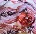 Doublée rose motif fleurs