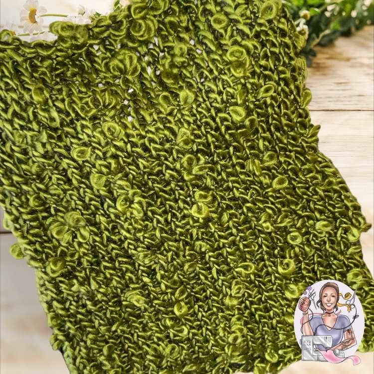 echarpe-tricot-vert
